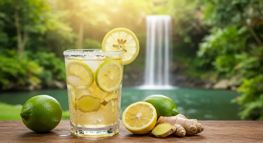 Drinks para o Carnaval: Brisa Tropical — Foto: Imagem gerada por IA