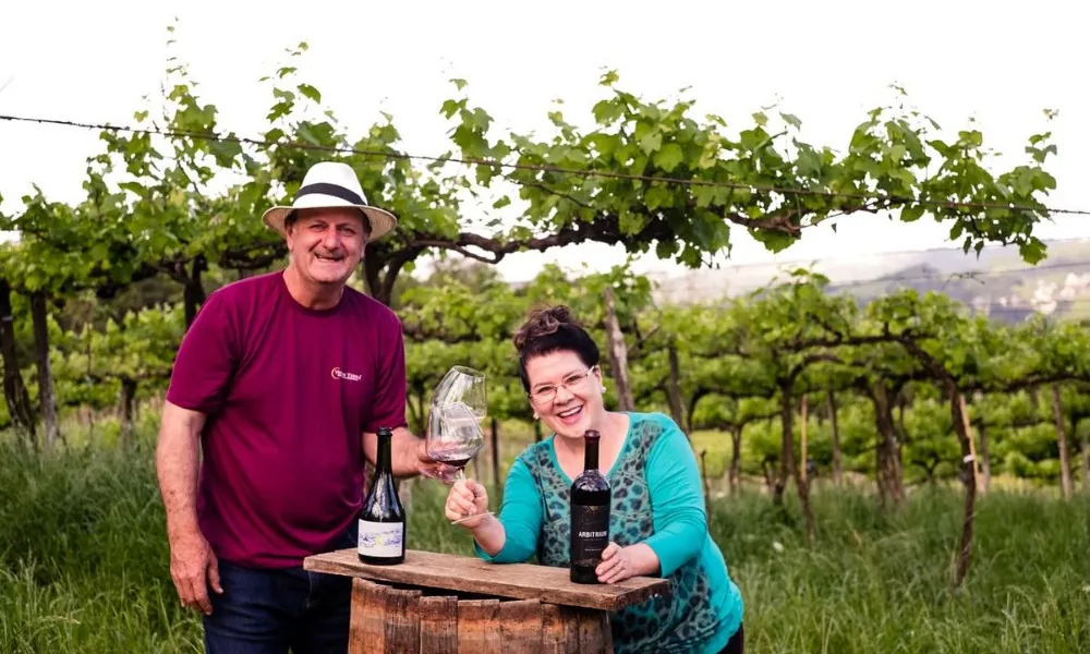 Edgar e Marilei Giordani, da Vinum Terra — Foto: Divulgação
