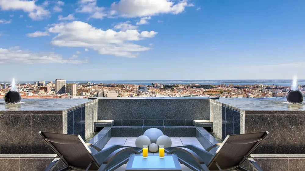 A vista do Hotel Dom Pedro Lisboa, em Portugal — Foto: Divulgação/https://www.dompedrolisboa.com/galeria